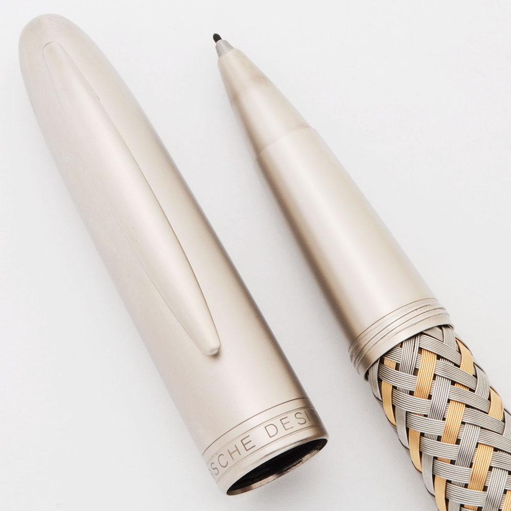 Porsche Tec Flex Rollerball Pen (Made by Faber-Castell) - Steel